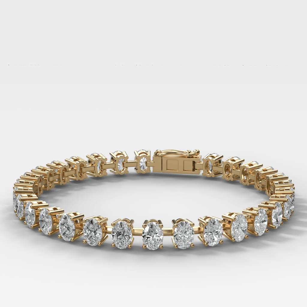 Oval Spaced Diamond Bracelet (5.5 carat)