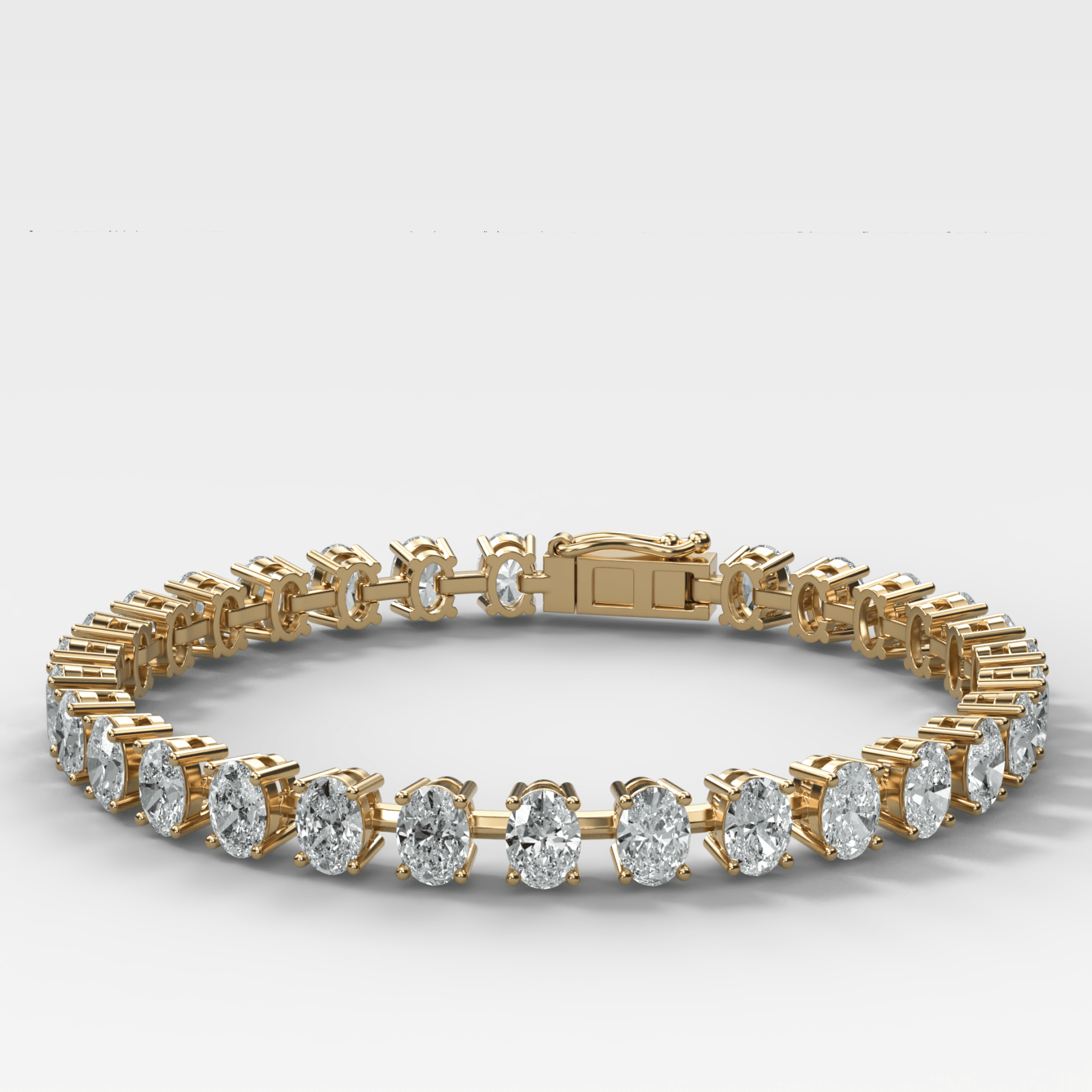 Oval Spaced Diamond Bracelet (5.5 carat)