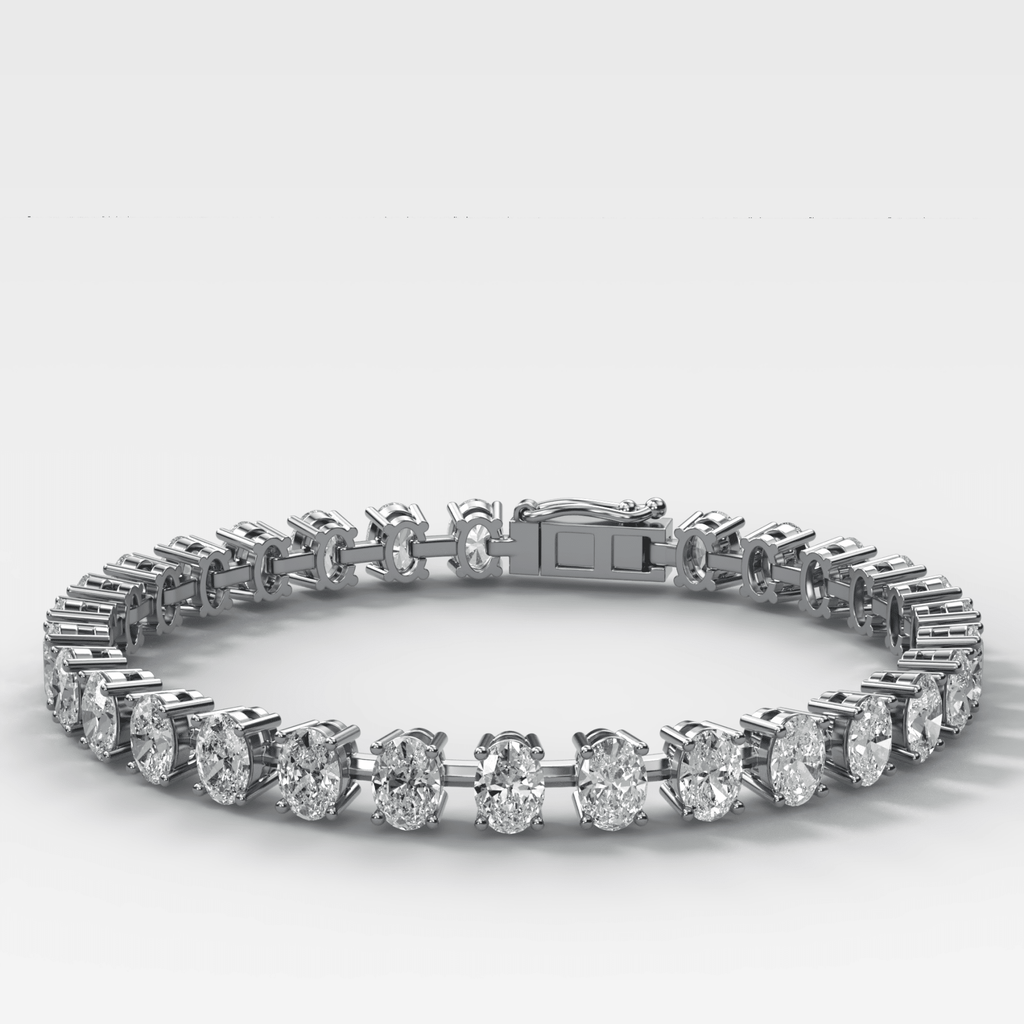 Oval Spaced Diamond Bracelet (5.5 carat)