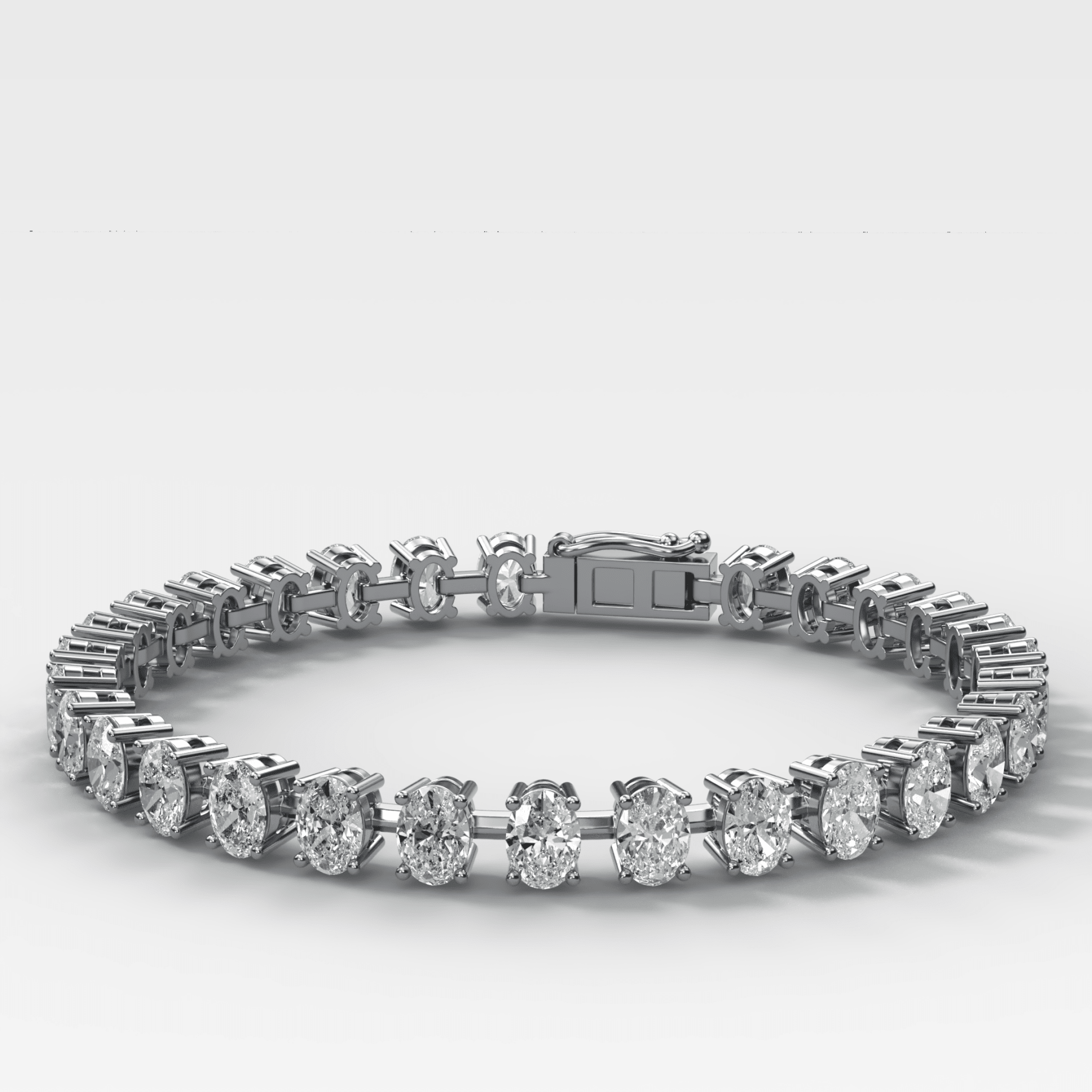 Oval Spaced Diamond Bracelet (5.5 carat)