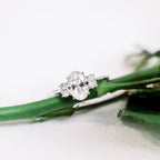 1.50 CT Oval Cut Moissanite Three Stones Engagement Ring