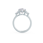 3.50 CT Oval Cut Moissanite Three Stones Engagement Ring