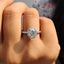 Oval Hidden Halo Engagement Ring – Pave Setting