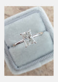1.0 CT Radiant Cut Moissanite Solitaire Style Engagement Ring