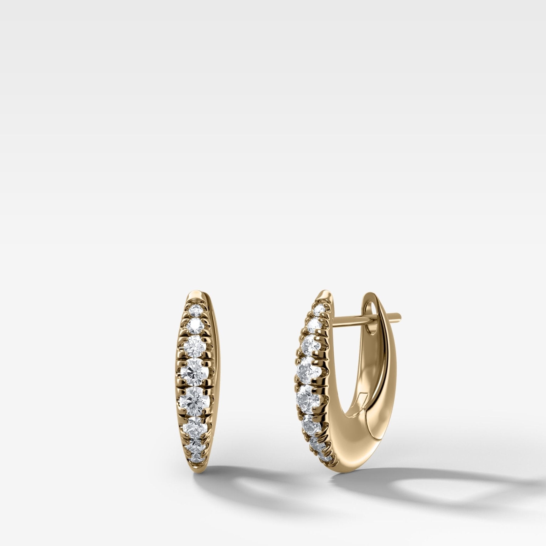 Pavé Drip Diamond Hoop Earrings