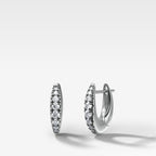 Pavé Drip Diamond Hoop Earrings