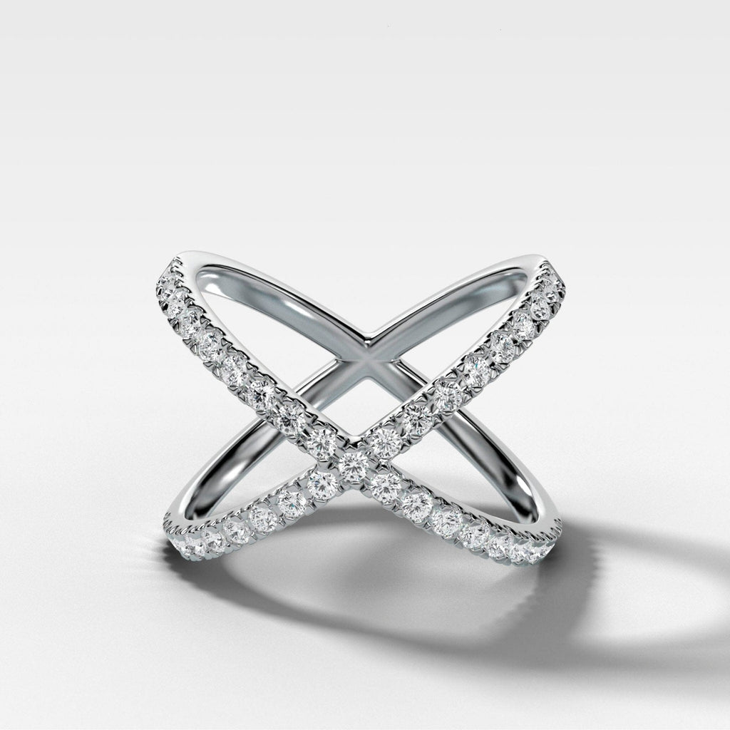 Pavé X Diamond band