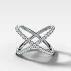 Pavé X Diamond band