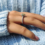 Halo Set Canary Yellow Heart Cut Engagement Ring