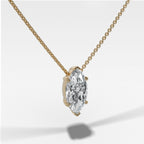 Pendant Necklace with Marquise Cut Diamond