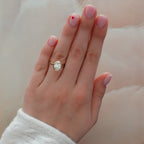 Penumbra Bezel Set Engagement Ring with 2.39ct Lab Grown Oval Cut Diamond