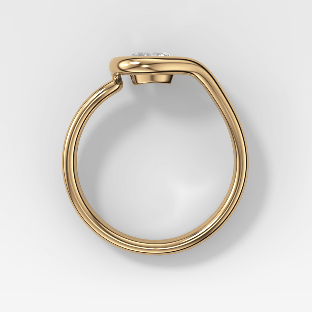 Petite Lasso Band with Heart Cut Diamond