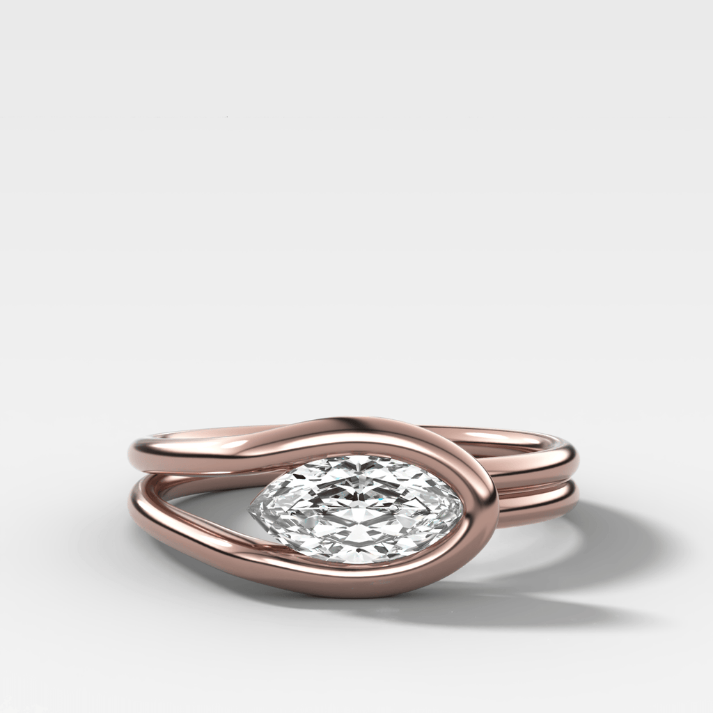 Petite Lasso Band with Marquise Cut Diamond