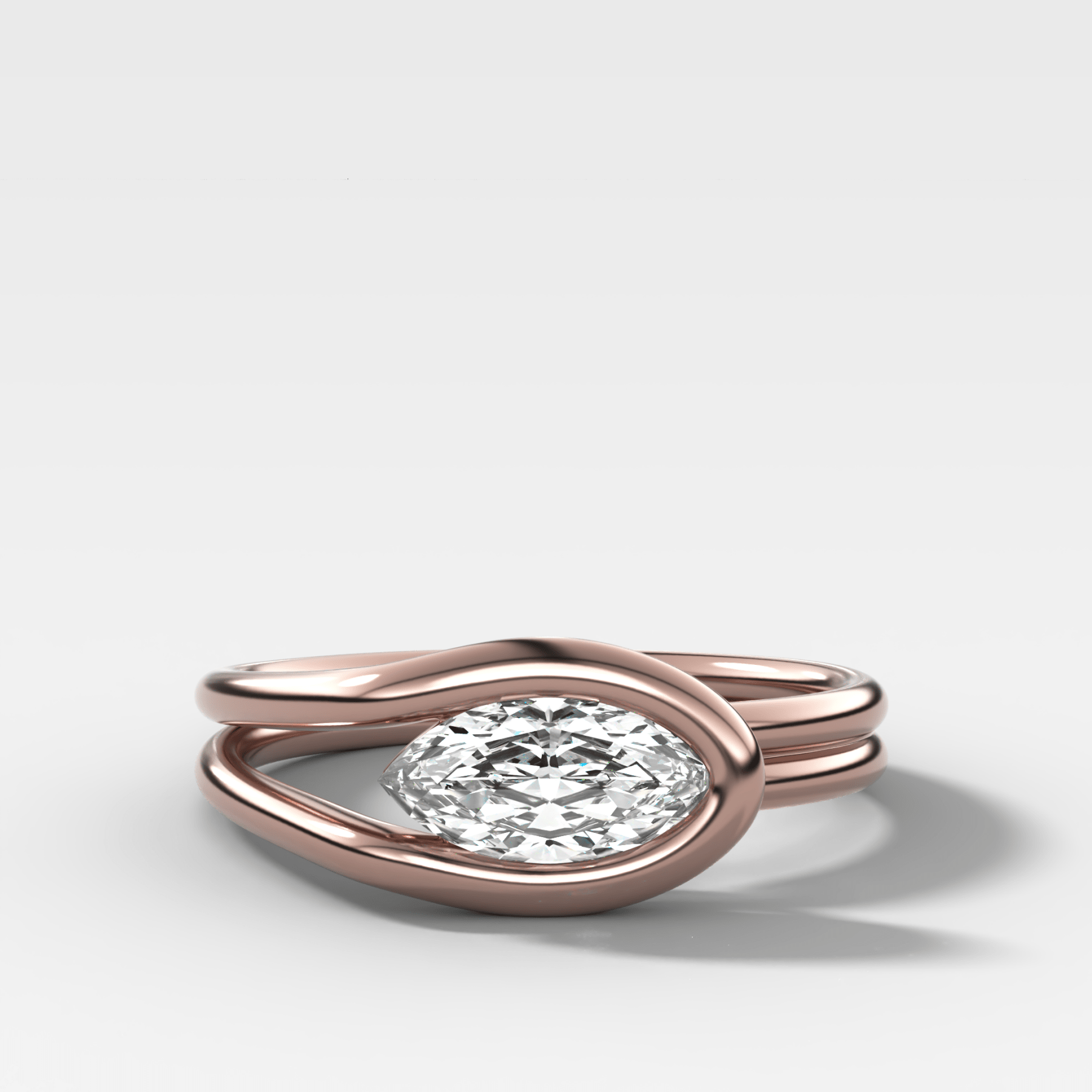 Petite Lasso Band with Marquise Cut Diamond