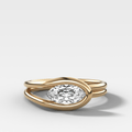 Petite Lasso Band with Marquise Cut Diamond