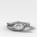 Petite Lasso Band with Marquise Cut Diamond