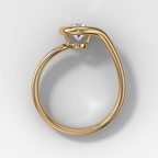 Petite Lasso Band with Round Cut Diamond