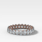 Petite Shared Prong Eternity Band with Oval diamonds