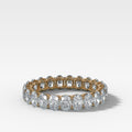 Petite Shared Prong Eternity Band with Oval diamonds