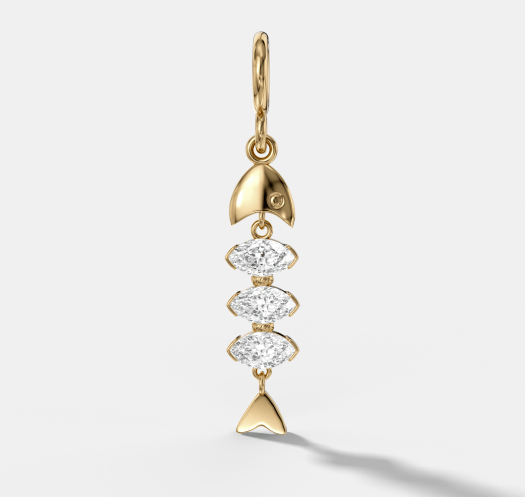Pisces Attachable Diamond Pendant
