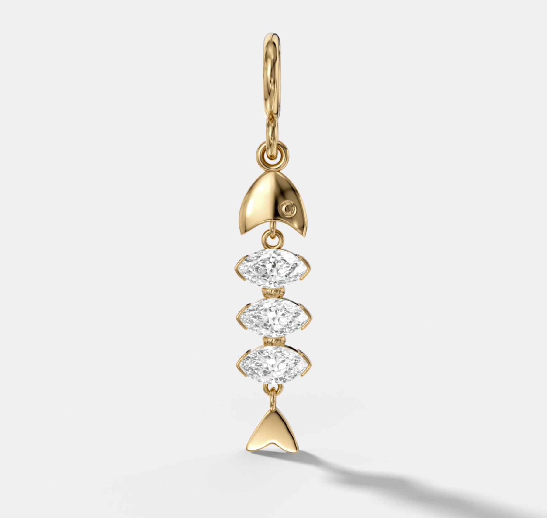 Pisces Attachable Diamond Pendant