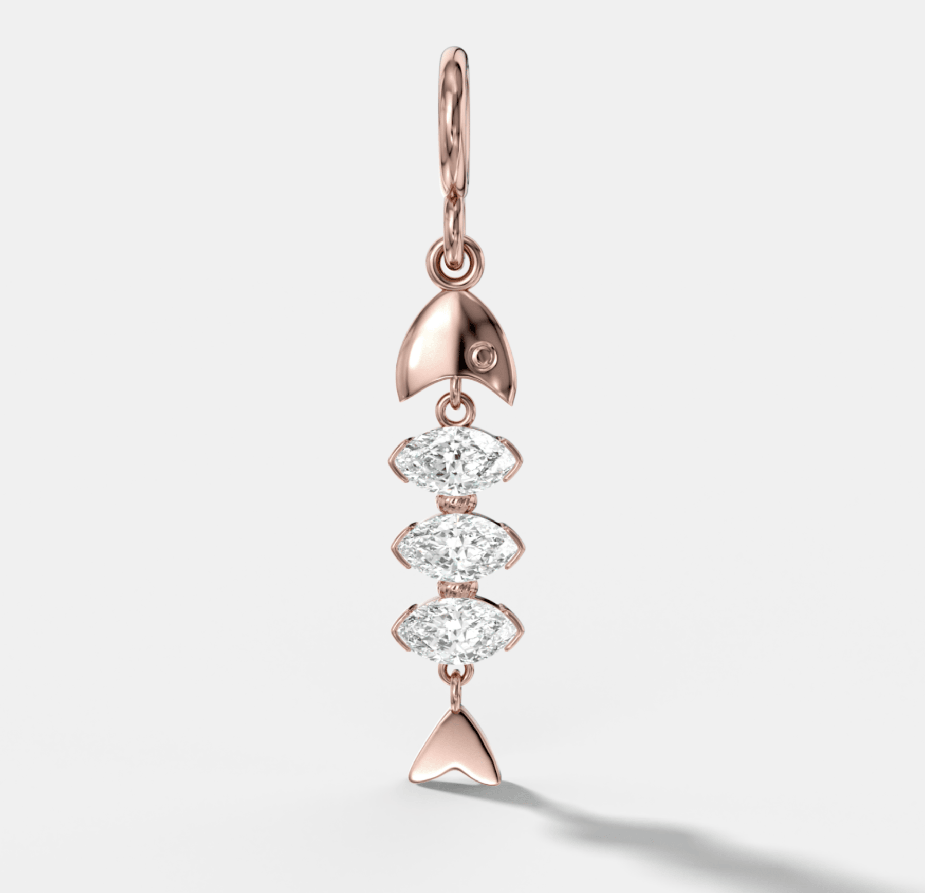 Pisces Attachable Diamond Pendant