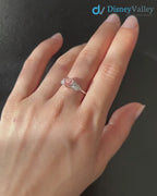 Pink Diamond Lab Grown Diamond Heart Shape Engagement Ring Jewelry Gifts Stackable Ring