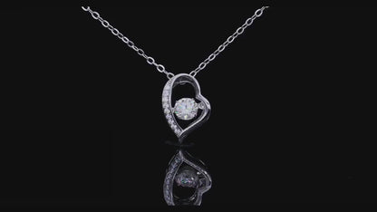 Elegance Heart Moissanite Keepsake Necklace