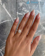 Radiant Cut 2.85 Carat IGI Certified Lab Grown Diamond Engagement Ring Hidden Halo