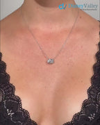 3 Ct Oval Cut IGI Certified Excellent Cut Lab Grown Diamond Solitaire Pendant