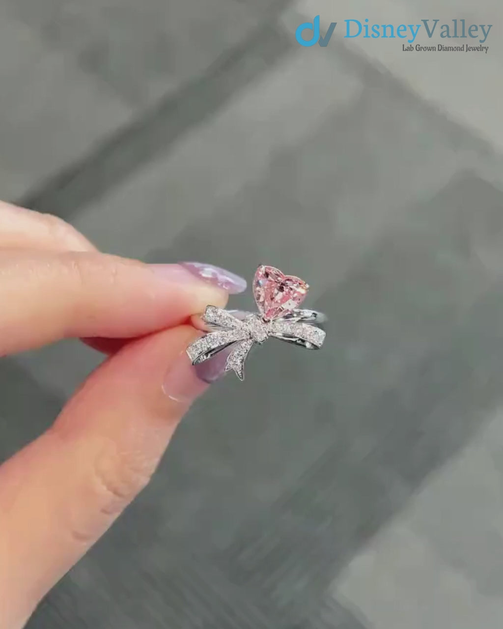 Heart Cut 1.17 Carat Fancy INTENSE PINK Lab grown diamond IGI Certificate Ring