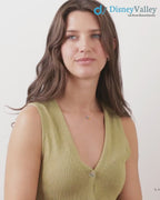 Blue Topaz and Citrine Toi et Moi Necklace Dainty Two-Gemstone Necklace