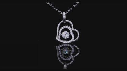 Enchanting 0.5ct Moissanite Necklace in a Classic Round Cut