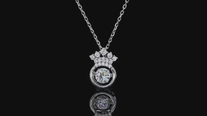 0.5ct 5mm Round Brilliant Moissanite Elegance: A Necklace to Remember