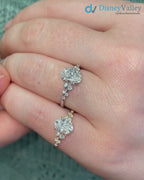 1.5 carat serephina oval cut cluster moissanite wedding ring