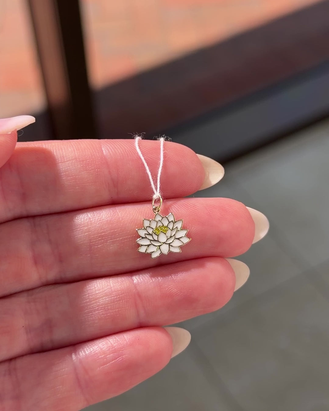 Lotus Charm Flower Birth Jewelry,  Special Gift for Birth