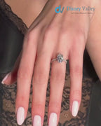 2.35 Carat E/VVS2 IGI Certified Lab Grown Oval Cut Diamond Engagement Ring