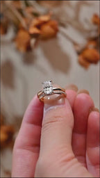 Radiant Cut Moissanite Wedding Band Set, Engagement Ring