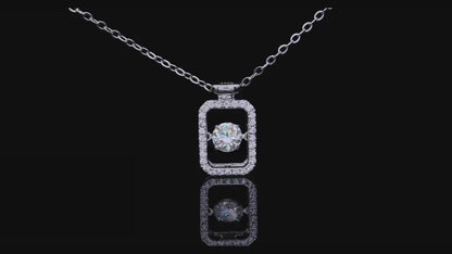 Shimmerig Brilliance: 0.5ct Moissanite Pendant | Fine jewelry | Elegant design