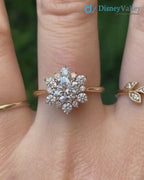 1ct Round Lab Grown Diamond Halo Engagement Ring  IGI certified diamond
