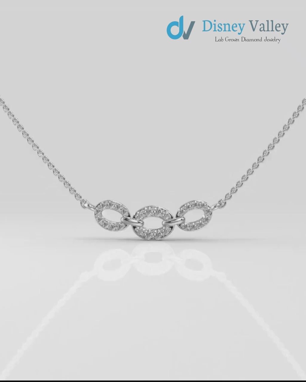 Round shape diamond necklace, Unique design and beautiful necklace gift for wife