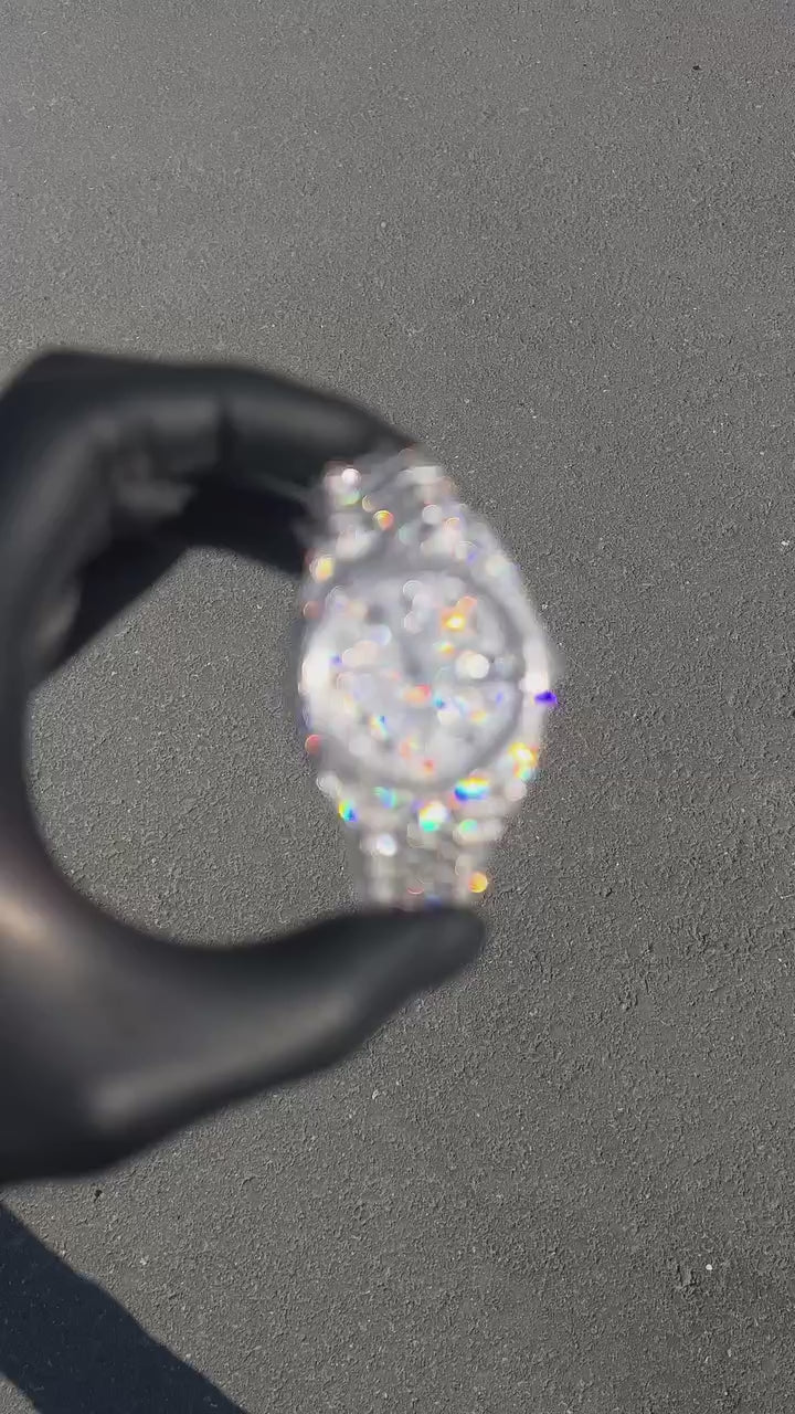 Diamond Rolex Datejust Jubilee 41mm - Stainless Steel - Arabic Dial