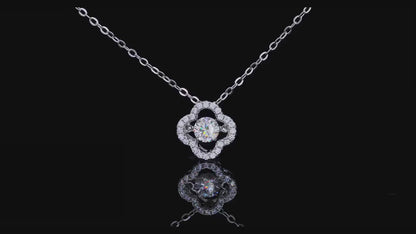 Elegance in Miniature: 0.5ct 5mm round Moissanite Charm Necklace