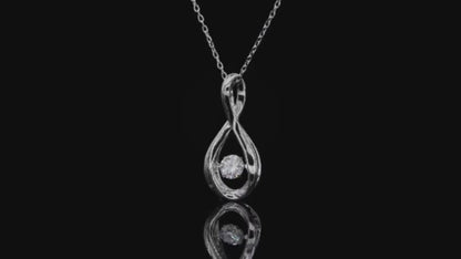 0.5ct 5mm Round Enchanting Moissanite Splendor: A Necklace of Timeless Beauty