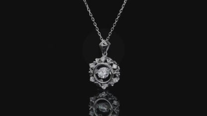 Shine Brighter: Celestial Moissanite Necklace 0.5ct 5mm Round