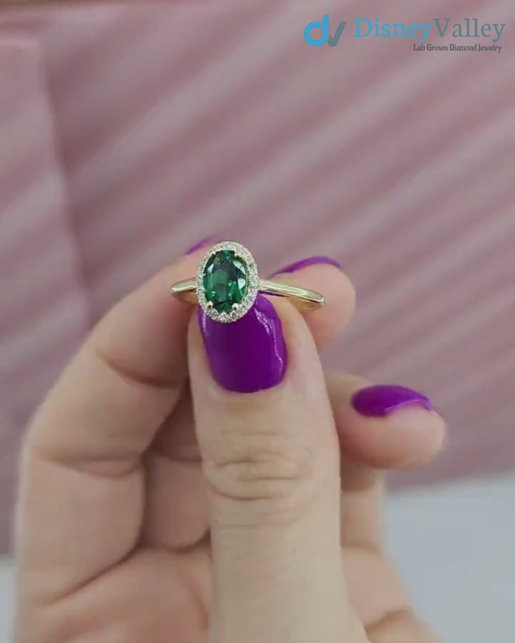 Halo Diamonds Engagement Ring for Wife to Be Oval Cut Dainty Ring
