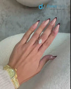 2.10 Carat IGI CERTIFIED Marquise Cut Diamond Solitaire Hidden Halo Engagement Ring
