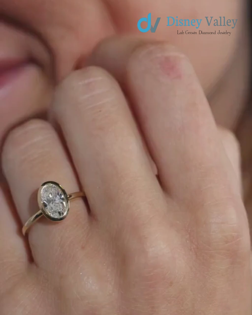1.00 Carat E Color VS1 Clarity Oval Cut Lab Grown Diamond Engagement Ring