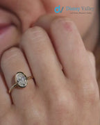 1.00 Carat E Color VS1 Clarity Oval Cut Lab Grown Diamond Engagement Ring