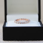 1.98 TCW Round Brilliant Cut Moissanite Full Eternity Wedding Band